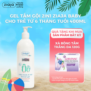 Gel Tắm Gội 2in1 Ziaja Cho Trẻ Từ 6 Tháng Tuổi Ziaja Baby Giúp Làm Sạch Nhẹ Nhàng Và Cấp Ẩm Cho Da Bé 400ml