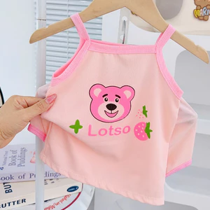 Bộ 2 dây bé gái 5 - 15kg. Đồ bộ bé gái Tăm lạnh mềm mát, co giãn, hĩnh in đẹp, giặc máy tốt