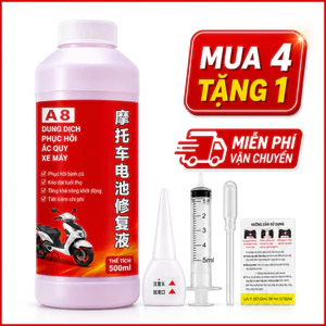 Dung Dịch Phục Hồi Ắc Quy Xe Máy 500ml|Hỗ Trợ Bình Yếu Điện|Tăng Khả Năng Khởi Động|Kéo Dài Tuổi Thọ
