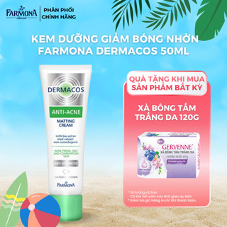 Kem Dưỡng Giảm Bóng Nhờn Farmona Dermacos Anti-Acne Matting Bioactive Mud  Extract Non-comedogenic 50ml