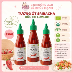 Tương Ớt Sriracha Hữu Cơ LumLum 250g Thái Lan. Organic Sriracha Chili Sauce