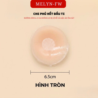 Miếng dán ngực silicon dán ti hộp 5 cặp tái sử dụng nhiều lần MELYN-FW DT01