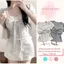 【Élan Sweet】Áo Nữ Kẻ Caro Cổ Vuông Phối Ren Ngực - Áo Tay Ngắn Phồng Buộc Nơ Eo Dáng Ôm Hack Dáng Hot Trend
