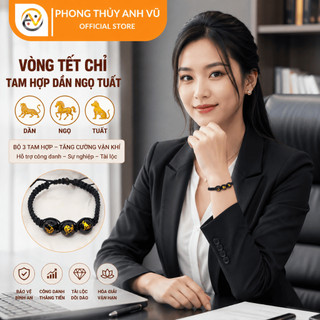 Vòng tết chỉ may mắn tam hợp dần ngọ tuất - Bảo hành 1 năm - 1 đổi 1 trong 7 ngày