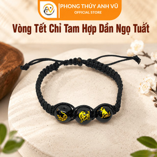 Vòng tết chỉ may mắn tam hợp dần ngọ tuất - Bảo hành 1 năm - 1 đổi 1 trong 7 ngày