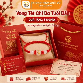 Vòng tay chỉ đỏ tuổi dần - chất liệu chỉ đỏ mix đá mã não - có khai quang điểm nhãn may mắn tài lộc