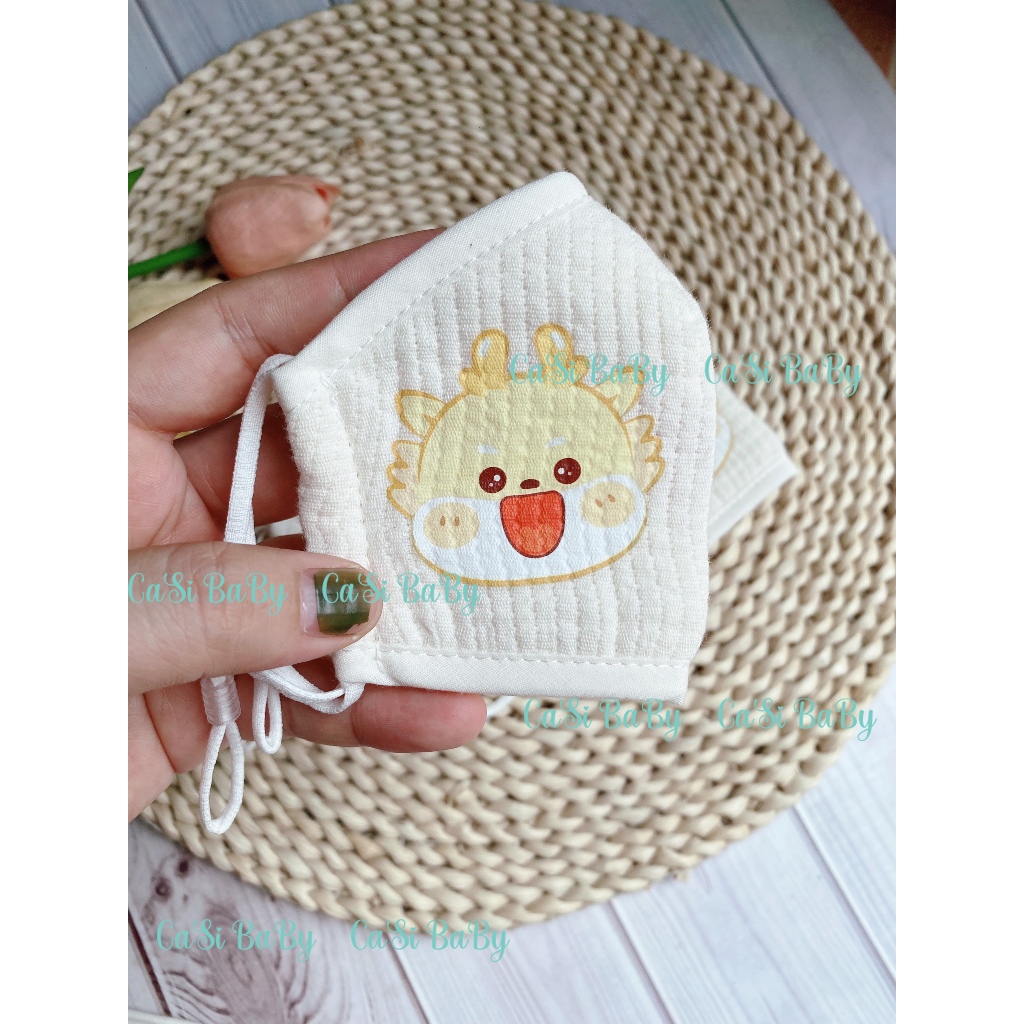Khẩu trang cho bé  cao cấp có dây đeo điều chỉnh  CaSi