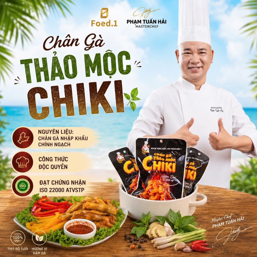 CHÂN GÀ THẢO MỘC CHIKI | CHÂN GÀ ĂN LIỀN GIÒN DAI ĐẬM VỊ – CÓ XƯƠNG & RÚT XƯƠNG – COMBO 10 &COMBO 20