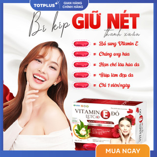 Vitamin E Đỏ Letco 500 IU – Bổ Sung Vitamin E, Hỗ Trợ Chống Oxy Hóa, Chăm Sóc Làn Da Từ Bên Trong