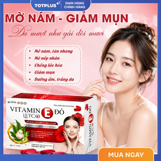 Vitamin E Đỏ Letco 500 IU – Bổ Sung Vitamin E, Hỗ Trợ Chống Oxy Hóa, Chăm Sóc Làn Da Từ Bên Trong