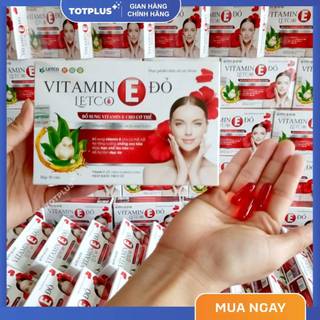 Vitamin E Đỏ Letco 500 IU – Bổ Sung Vitamin E, Hỗ Trợ Chống Oxy Hóa, Chăm Sóc Làn Da Từ Bên Trong