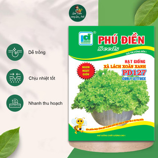 Hạt giống Xà Lách Xanh Xoăn F1 (Gói 2g~1000 Hạt) Dễ Trồng, Chịu Nhiệt Tốt, Nhanh Thu Hoạch