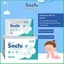 Khăn Lau Hạ Sốt Thảo Dược Sachi 0m+, 2y+ Thải Nhiệt Hạ Sốt Cho Trẻ Em Hộp 5gói x 5 Khăn/Gói.