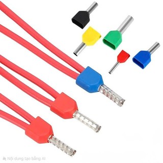 100 cái Cos kim rỗng đôi TE dùng cho dây 0.5 đến 10mm2
