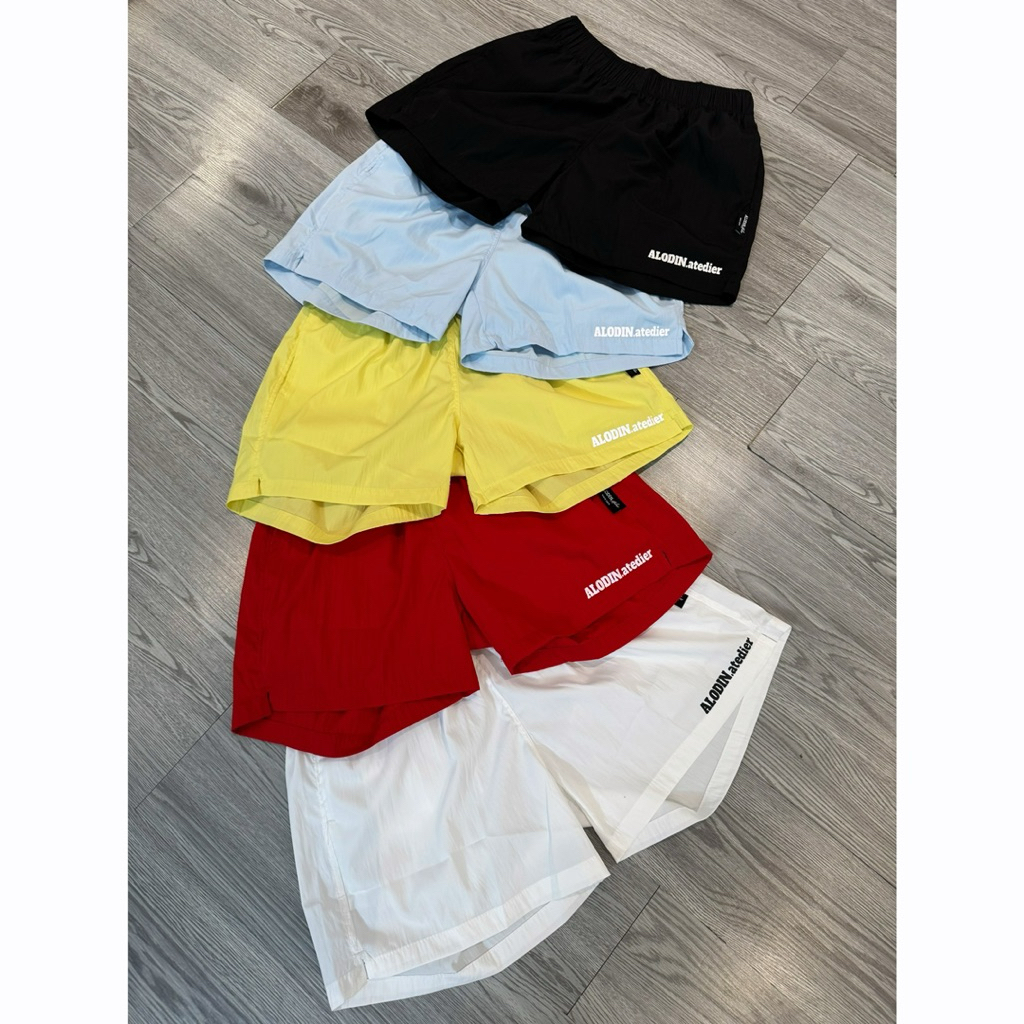SHORT dù ALODIN.atedier in kéo lụa cao cấp form trên gối mỏng nhẹ nam nữ