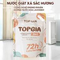 Nước Giặt TopGia 3in1 Hương Lavender Dịu Nhẹ, Làm Sạch Vết Bẩn, Lưu Hương 72h