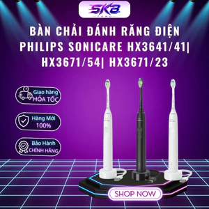 Bàn chải điện Philips Sonic HX3641/41 | HX3671/23 | HX3671/54 | Công nghệ sóng âm Sonic - Bảo Hành 24 Tháng
