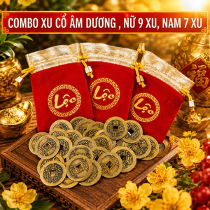 Đồng Xu Âm Dương Ngũ Đế Phong Thuỷ dùng cho nam nữ