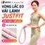 Vòng lắc eo lò xo bọc vải mềm cao cấp JUSTFIT nâng cấp tập thể dục, yoga tại nhà