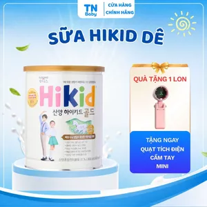Sữa Hikid Dê 650g Nhập Khẩu Hàn Quốc Cho Bé 1–9 Tuổi, Đạm A2 Dễ Tiêu, Tăng Chiều Cao
