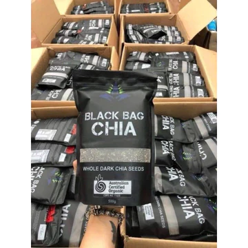 Hạt Chia Đen Nhập Khẩu 500g – Hạt Chia Eat Clean Giàu Omega 3, Chất Xơ, Dùng Pha Nước, Làm Sữa Hạt, Ăn Kiêng