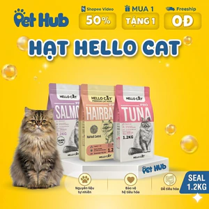 Hạt HELLO CAT Túi 5KG & 1.2KG Thức Ăn Khô Dành Cho Mèo Giảm Mùi Hôi Phân