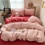 Bộ 4 món vỏ chăn ga và 2 vỏ gối đầu cotton lumicot vải mềm dày tay thoáng khí