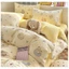Bộ 4 món vỏ chăn ga và 2 vỏ gối đầu cotton lumicot vải mềm dày tay thoáng khí