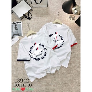 Áo Thun Nữ Màu Trắng Họa Tiết Form Rộng QCCC Cao Cấp