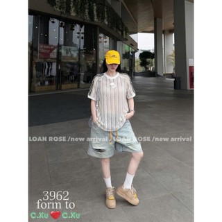 Áo Thun Nữ Vải Lưới Basic Form Rộng QCCC Cao Cấp