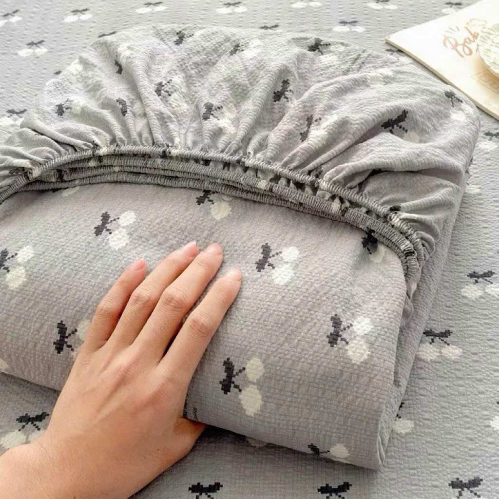 Set ga và 2 vỏ gối đầu cotton Lumicott mềm tay thoáng khí vải dày đẹp