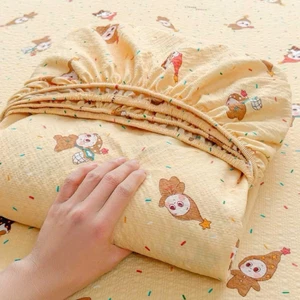 Set ga và 2 vỏ gối đầu cotton Lumicott mềm tay thoáng khí vải dày đẹp
