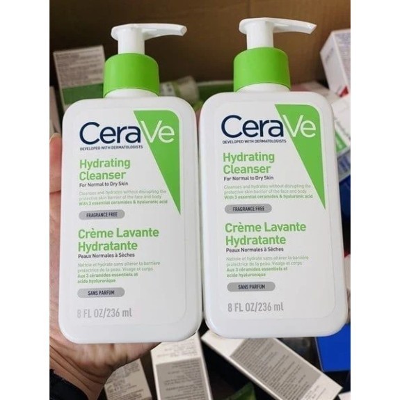 [Có Tem Cty] Sữa Rửa Mặt Cerave Bản Pháp 236 ML - 473ML