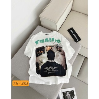 Áo Thun Nữ Travis Họa Tiết Form Rộng QCCC Cao Cấp