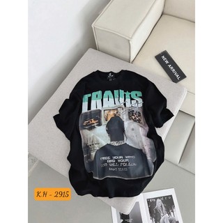 Áo Thun Nữ Travis Họa Tiết Form Rộng QCCC Cao Cấp
