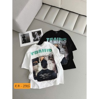 Áo Thun Nữ Travis Họa Tiết Form Rộng QCCC Cao Cấp