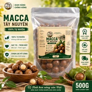 Hạt Mắc Ca Đắk Lắk Nứt Vỏ 500g Túi Zip - Macca Tây Nguyên Sấy Giòn Béo, Bảo Quản Tiện Lợi | Thuần Việt Farm