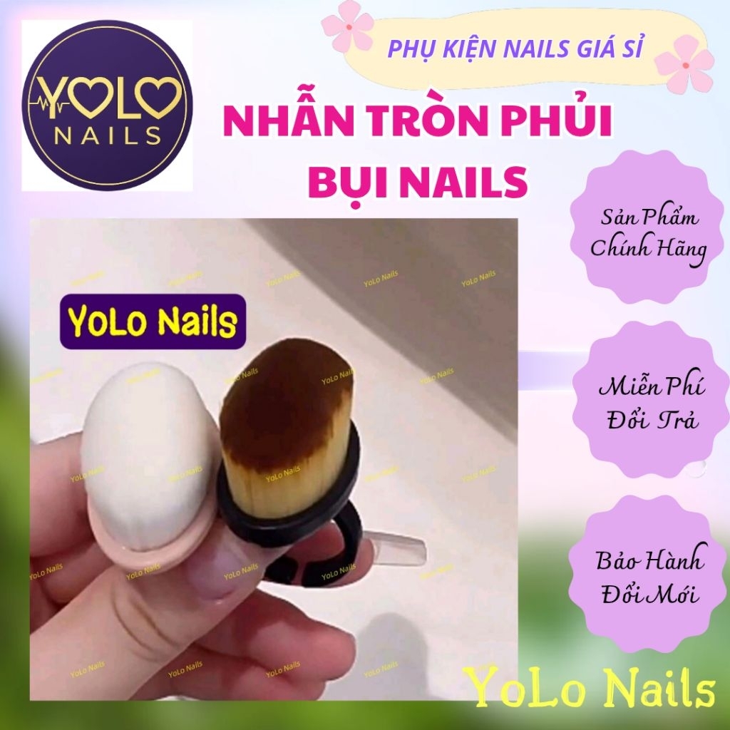 Nhẫn Phủi Bụi Nails( Giao Màu Ngẫu Nhiên)