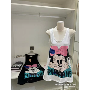 Váy mickey nơ hồng Sm