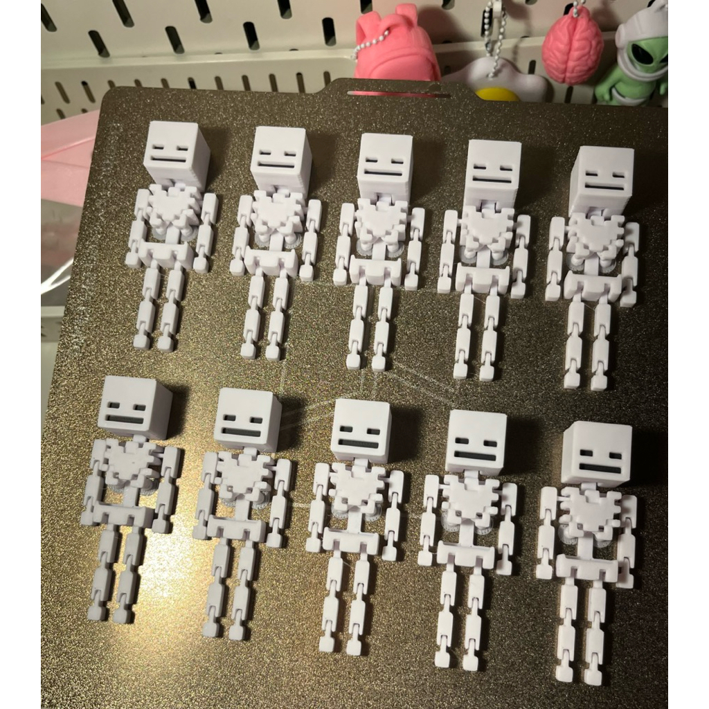 Móc Khóa Minecrraft Flexi In 3D Mini Có Khớp Cử Động Dễ Thương