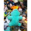 Gấu 2hand gấu bông Pokémon Bulbasaur có mắt thêu đỏ và thân màu xanh mint