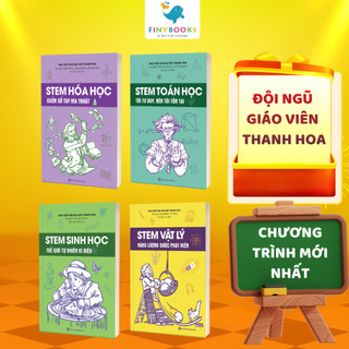 Sách - Combo STEM Toán học - Hóa học - Sinh học - Vật lý dành cho học sinh - Phát triển tư duy logic, khám phá khoa học