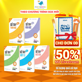 Sách - Combo Sổ Tay Các Môn THPT Toán - Lý - Hóa - Anh - Văn  All in one - TKBooks