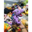 Gấu 2hand gấu bông nhân vật Pokémon Aerodactyl màu tím với đôi cánh nhỏ và miệng rộng.