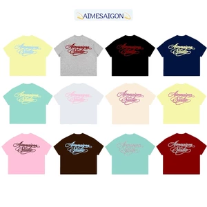 A6 Aimesaigon Áo Thun Boxy Local Brand Form Rộng Tay Ngắn Cotton 250gsm "CHỮ KÍ" Nam Nữ Unisex Hot Trend Mùa Hè