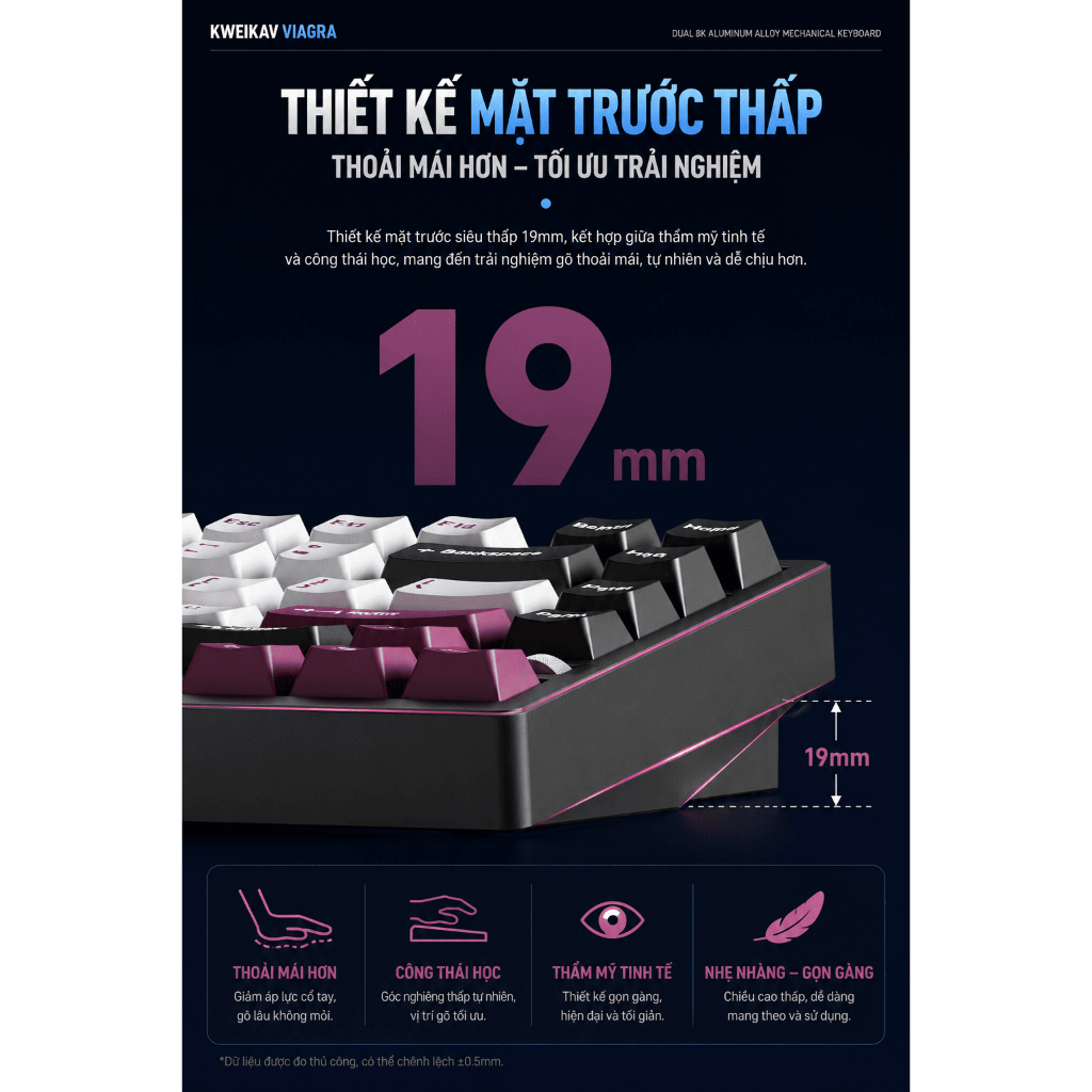 Bàn Phím Cơ WEIKAV NUT75 Chính Hãng, Nhôm CNC, 3 Chế Độ, Dual 8K, Pin 10.000mAh, Gasket Mount. | BigBuy360 - bigbuy360.vn