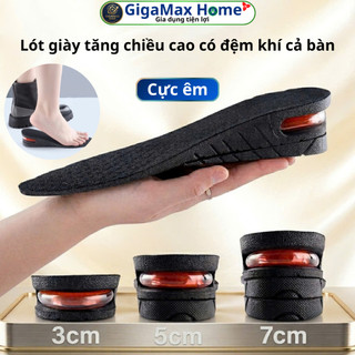 Cặp Lót Giày Tăng Chiều Cao Cao Su Non Đệm Khí Cả Bàn 4 Nấc Êm Chân Thoáng Khí | GigaMax Home