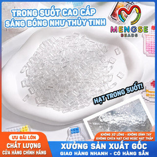 [HÀNG CÓ SẴN] Hạt Ủi Perler Beads siêu trong suốt 2.6mm 10g (~1000 hạt)