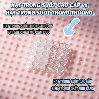 [HÀNG CÓ SẴN] Hạt Ủi Perler Beads siêu trong suốt 2.6mm 10g (~1000 hạt)