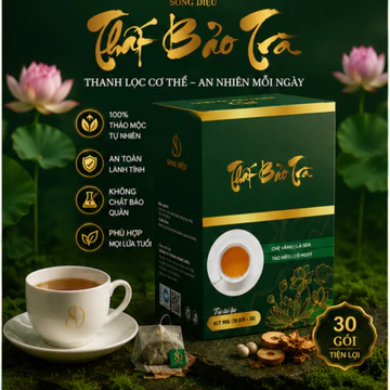 Trà Thảo Mộc Thất Bảo Trà Trà Thảo Mộc Song Diệu 90g (30 Túi Lọc) - Trà Thảo Mộc Từ Chè Vằng, Lá Sen, Táo Mèo, Cỏ Ngọt